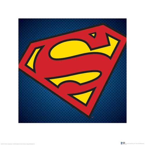 Pyramid DC Comics Superman Symbol Art Print 40x40cm | Yourdecoration.com