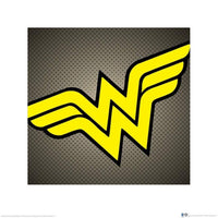 Pyramid DC Comics Wonder Woman Symbol Art Print 40x40cm | Yourdecoration.com