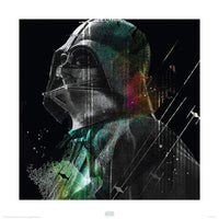 Pyramid Star Wars Rogue One Darth Vader Lines Art Print 40x40cm | Yourdecoration.com