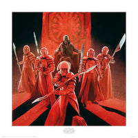 Pyramid Star Wars The Last Jedi Snoke and Elite Guards Art Print 40x40cm | Yourdecoration.be