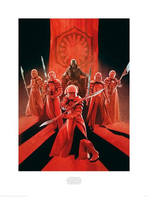 Pyramid Star Wars The Last Jedi Snoke and Elite Guards Art Print 60x80cm | Yourdecoration.be