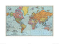 Pyramid Stanfords General Map of the World 1920 Art Print 60x80cm | Yourdecoration.com