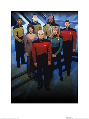 Pyramid Star Trek The Next Generation Enterprise Officers Art Print 60x80cm | Yourdecoration.com