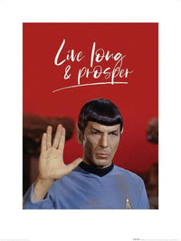 Pyramid Star Trek Live Long And Prosper Art Print 60x80cm | Yourdecoration.com