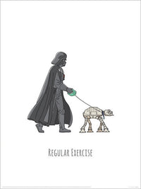 pyramid ppr54081 star wars vaders boredom busting ideas regular exercise Art Print 30x40cm | Yourdecoration.com