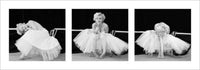 Pyramid Marilyn Monroe Ballerina Triptych Art Print 33x95cm | Yourdecoration.com
