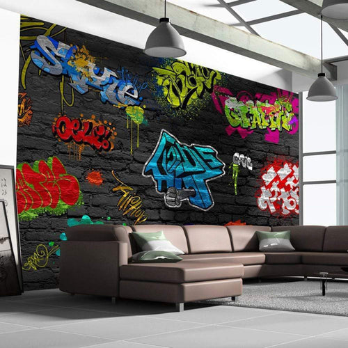 Wall Mural - Graffiti Wall 100x70cm - Non-Woven Murals