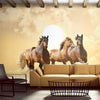 Wall Mural - Running Paarden 350x270cm - Non-Woven Murals