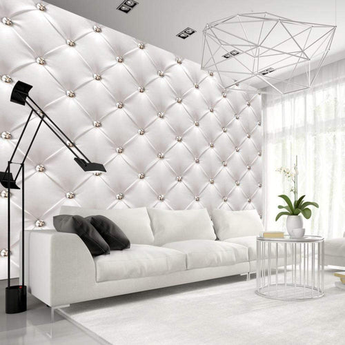 Wall Mural - White Elegance 100x70cm - Non-Woven Murals