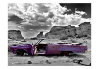 Wall Mural - Retro Auto op de Colorado Desert 400x309cm - Non-Woven Murals