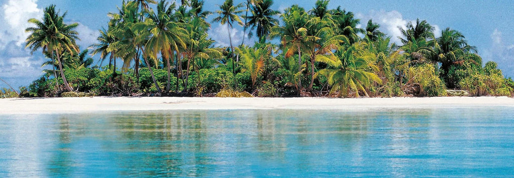 Wall Mural - Maldive Island 366x127cm - Paper Wallpaper