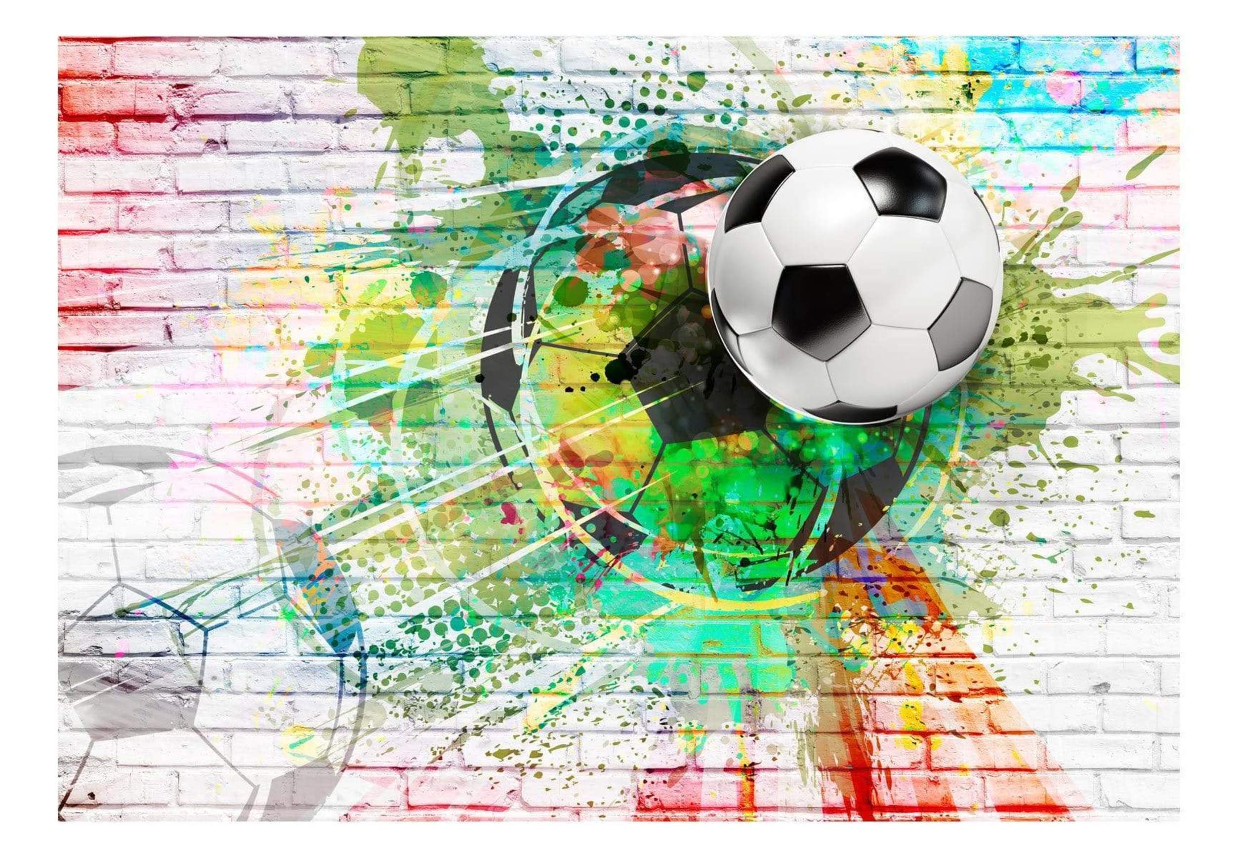 Wall Mural - Colourful Sport 400x280cm - Non-Woven Murals