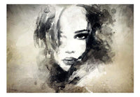 Wall Mural - Mysterious Girl 300x210cm - Non-Woven Murals