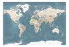 Wall Mural - Vintage World Map 100x70cm - Non-Woven Murals