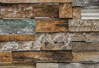 Wall Mural - Colorful Stone Wall 366x254cm - Paper Wallpaper
