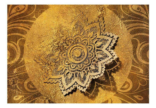 Wall Mural - Golden Illumination 100x70cm - Non-Woven Murals