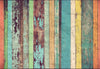 Wall Mural - Colored Wooden Wall 366x254cm - Paper Wallpaper