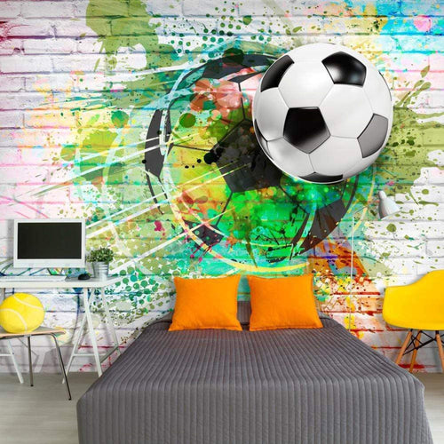 Wall Mural - Colourful Sport 350x245cm - Non-Woven Murals