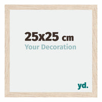Catania MDF Photo Frame 25x25cm Oak Size | Yourdecoration.com