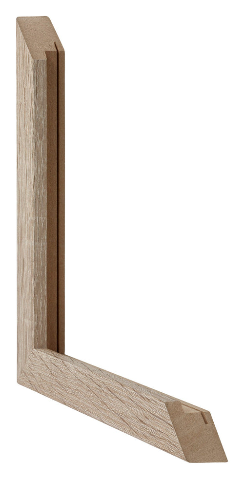 Catania MDF Photo Frame 40x40 Oak Detail Intersection | Yourdecoration.com
