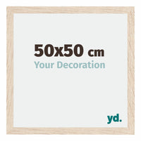 Catania MDF Photo Frame 50x50cm Oak Size | Yourdecoration.com