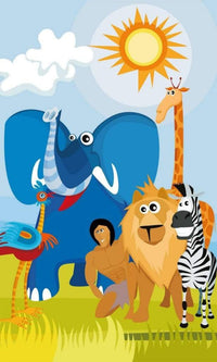 Dimex Africa Animals Wall Mural 150x250cm 2 Panels | Yourdecoration.com