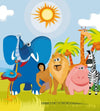 Dimex Africa Animals Wall Mural 225x250cm 3 Panels | Yourdecoration.com