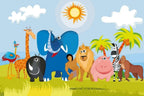 Dimex Africa Animals Wall Mural 375x250cm 5 Panels | Yourdecoration.com
