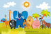 Dimex Africa Animals Wall Mural 375x250cm 5 Panels | Yourdecoration.com