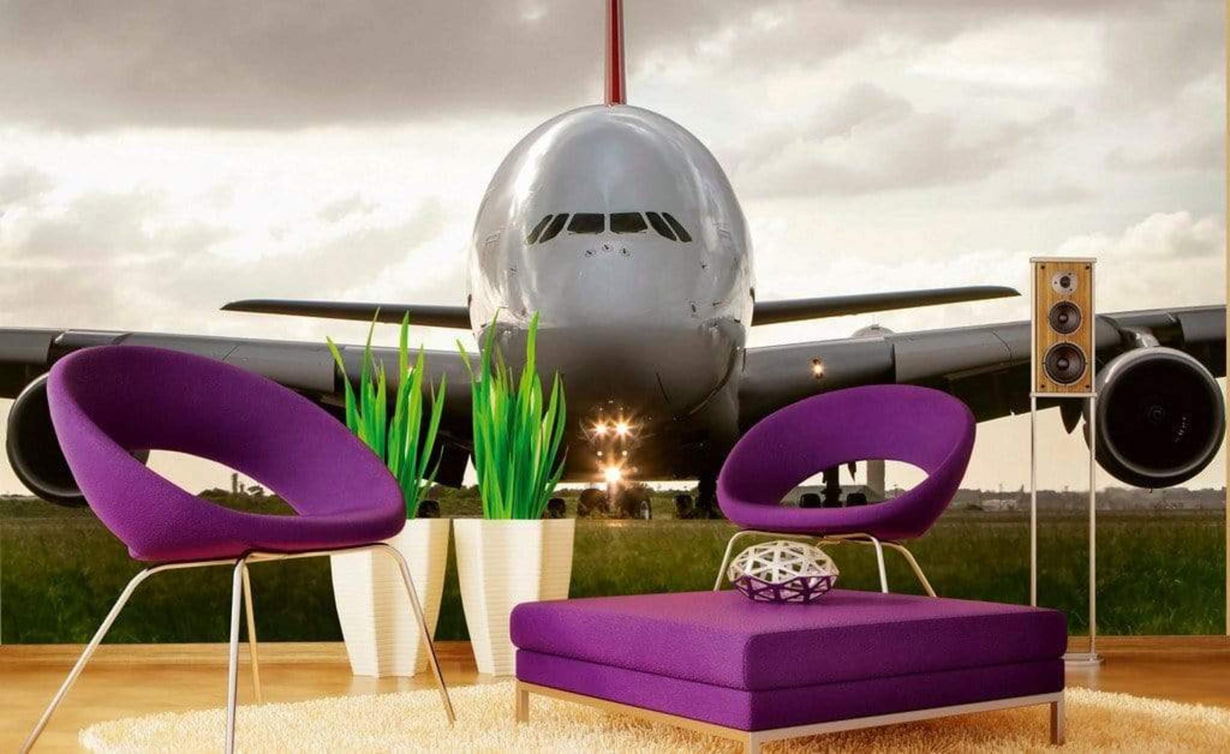 Dimex Airbus Wall Mural 375x250cm 5 Panels Ambiance | Yourdecoration.com
