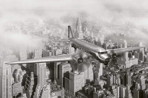 Dimex Airplane Wall Mural 375x250cm 5 Panels | Yourdecoration.com
