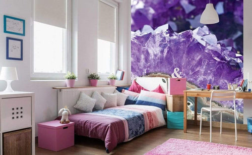 Dimex Amethyst Wall Mural 225x250cm 3 Panels Ambiance | Yourdecoration.com