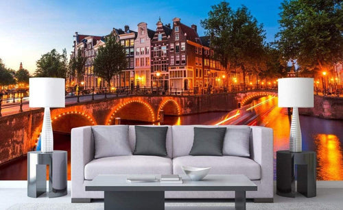 Dimex Amsterdam Wall Mural 375x250cm 5 Panels Ambiance | Yourdecoration.com