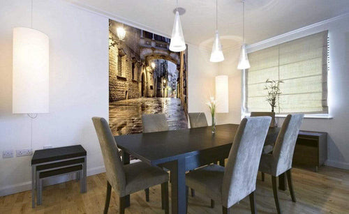 Dimex Ancient Street Wall Mural 150x250cm 2 Panels Ambiance | Yourdecoration.com