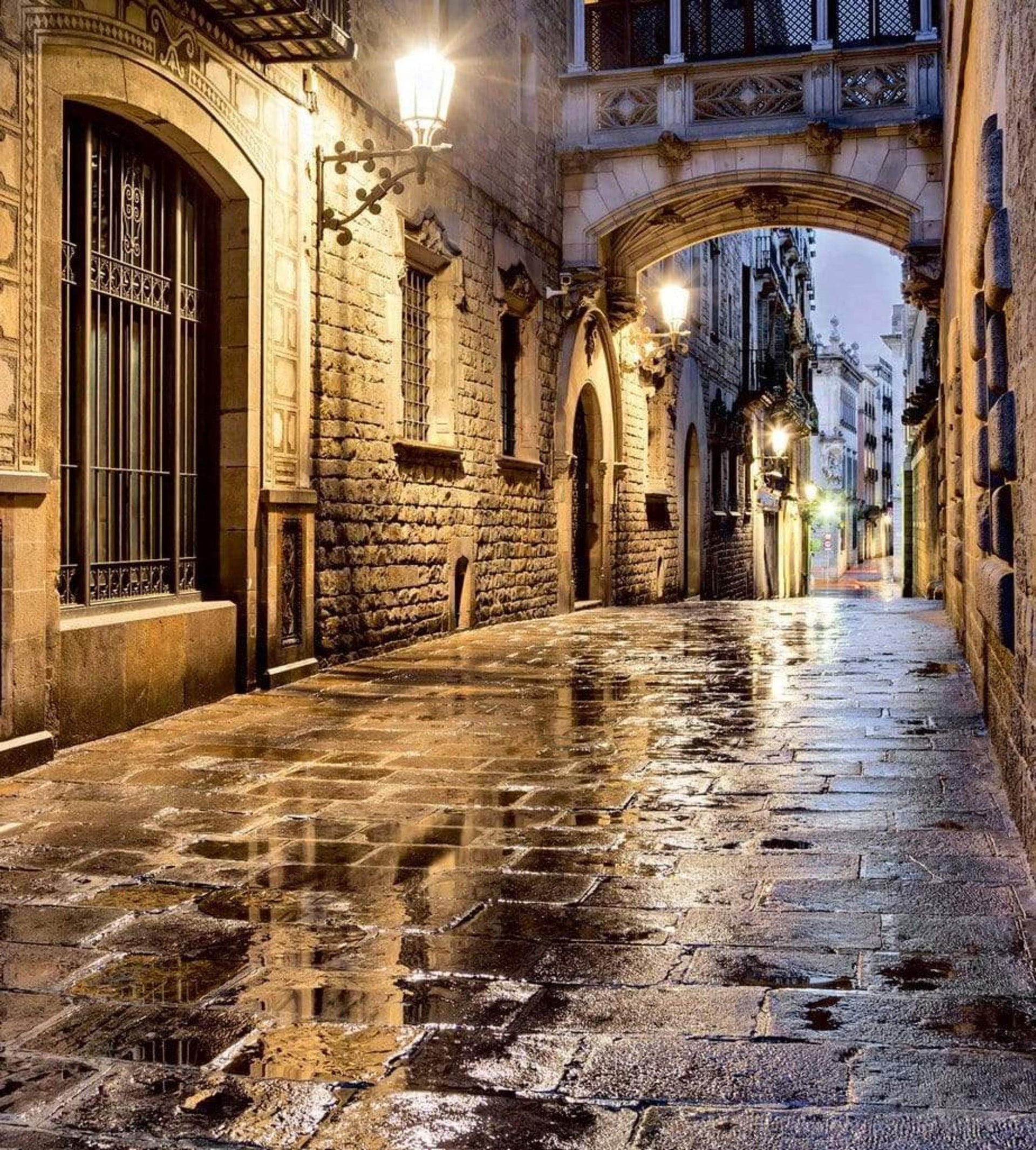 Dimex Ancient Street Wall Mural 225x250cm 3 Panels | Yourdecoration.com