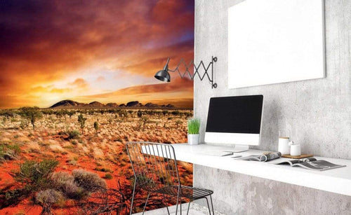 Dimex Australian Landscape Wall Mural 225x250cm 3 Panels Ambiance | Yourdecoration.com