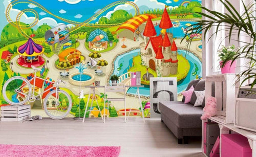 Dimex Beautiful Park Wall Mural 375x250cm 5 Panels Ambiance | Yourdecoration.com