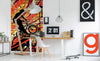 Dimex Bicycle Red Wall Mural 150x250cm 2 Panels Ambiance | Yourdecoration.com