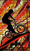Dimex Bicycle Red Wall Mural 150x250cm 2 Panels | Yourdecoration.com