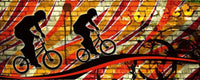 Dimex Bicycle Red Wall Mural 375x150cm 5 Panels | Yourdecoration.com