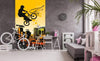 Dimex Bicycle Wall Mural 150x250cm 2 Panels Ambiance | Yourdecoration.com