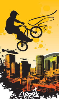 Dimex Bicycle Wall Mural 150x250cm 2 Panels | Yourdecoration.com