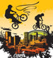 Dimex Bicycle Wall Mural 225x250cm 3 Panels | Yourdecoration.com