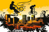 Dimex Bicycle Wall Mural 375x250cm 5 Panels | Yourdecoration.com
