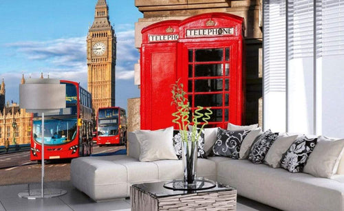 Dimex Big Ben Wall Mural 375x250cm 5 Panels Ambiance | Yourdecoration.com