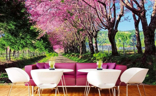 Dimex Blossom Alley Wall Mural 375x250cm 5 Panels Ambiance | Yourdecoration.com