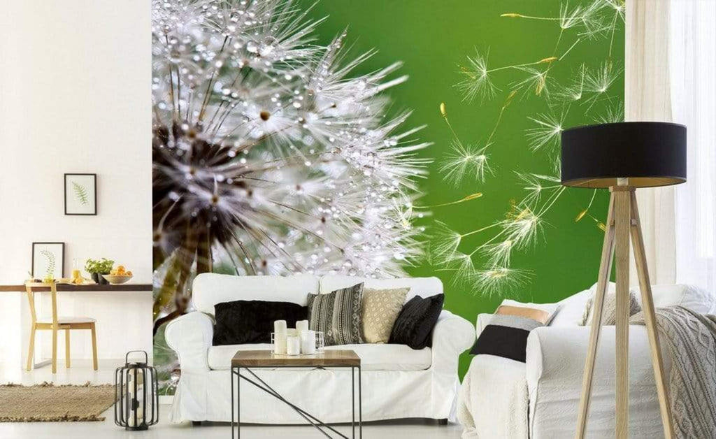 Dimex Blowing Dandelion Wall Mural 375x250cm 5 Panels Ambiance | Yourdecoration.com