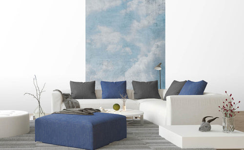 Dimex Blue Clouds Abstract Wall Mural 150x250cm 2 Panels Ambiance | Yourdecoration.com