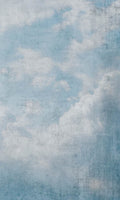 Dimex Blue Clouds Abstract Wall Mural 150x250cm 2 Panels | Yourdecoration.com
