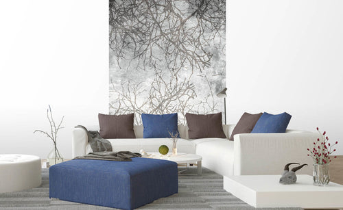 Dimex Branch Abstract Wall Mural 150x250cm 2 Panels Ambiance | Yourdecoration.com